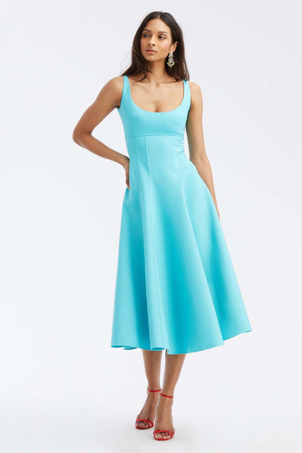 Sleeveless Scoop Neck Dress
