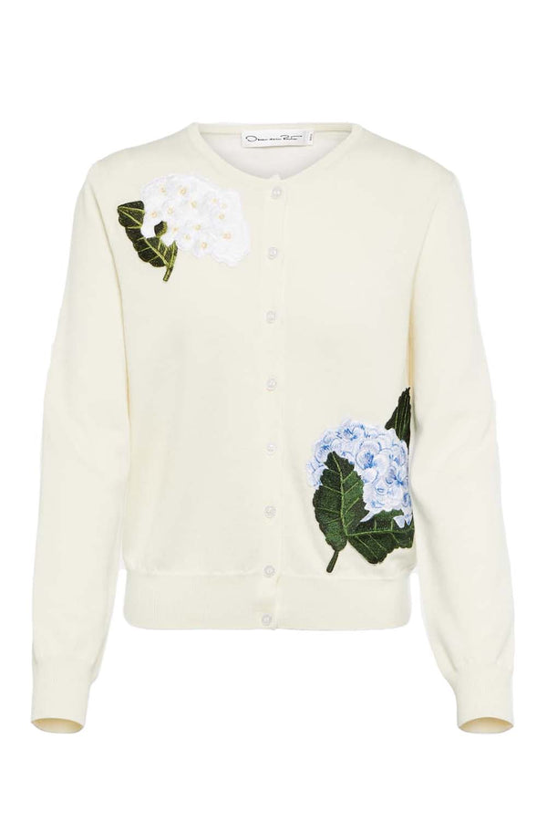 Hydrangea Embroidered Cardigan