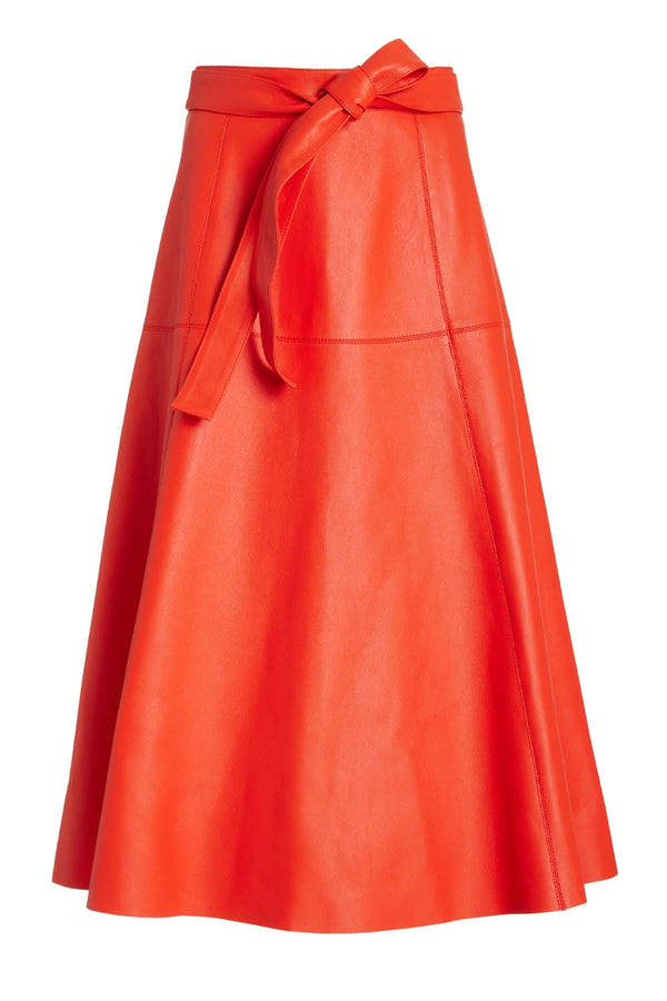A-Line Leather Skirt