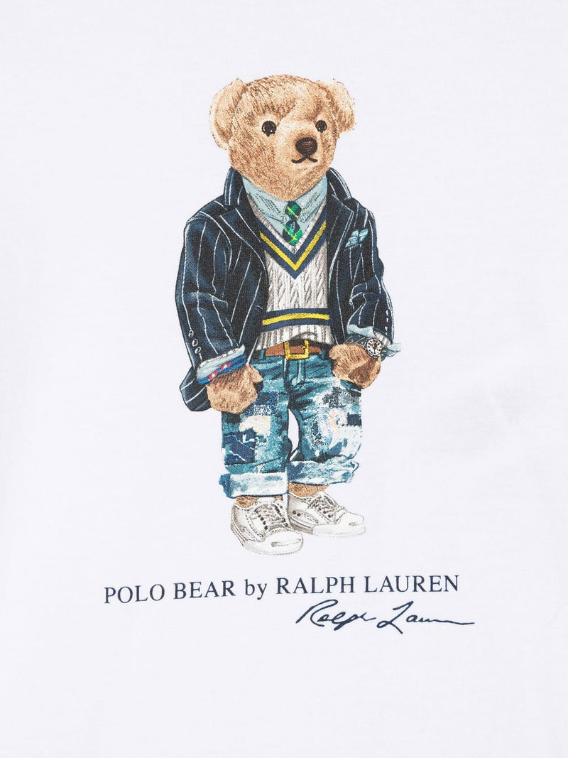 Polo Bear Cotton Jersey Bodysuit