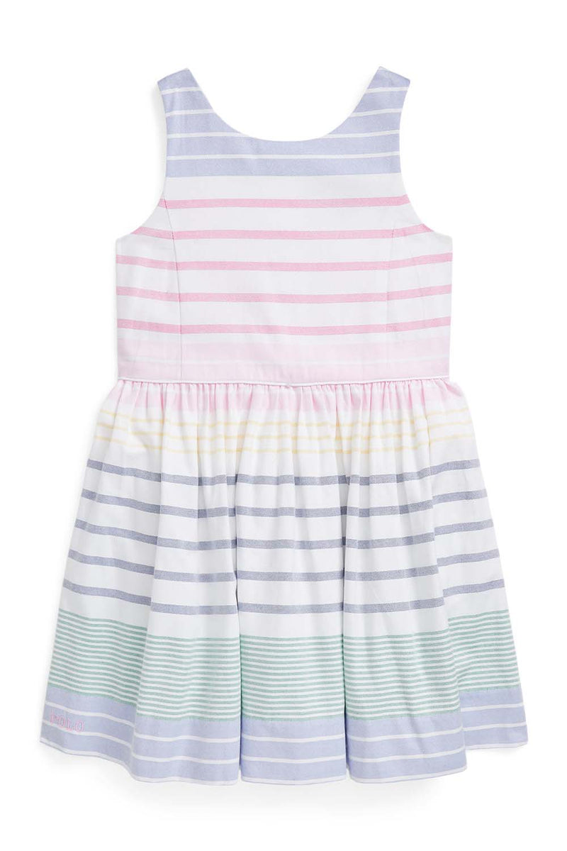 Striped Cotton Oxford Dress
