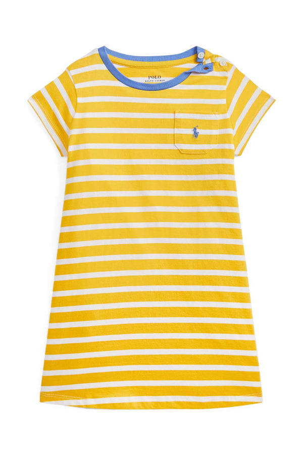 Striped Cotton Jersey Tee Dress