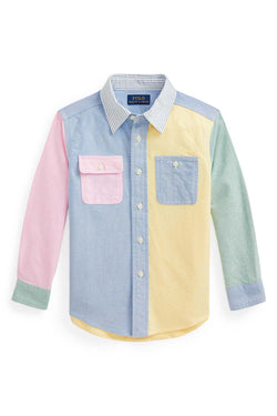 Oxford Cotton Colour Block Shirt