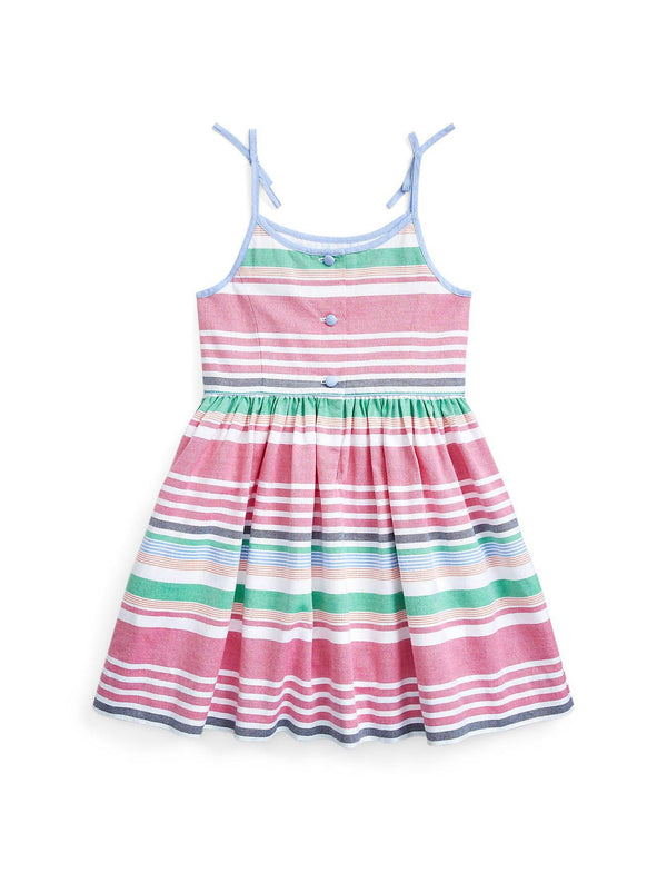 Striped Cotton Oxford Dress