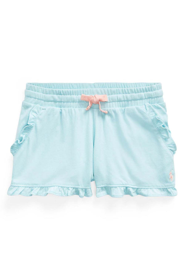 Ruffled Cotton Jersey Short