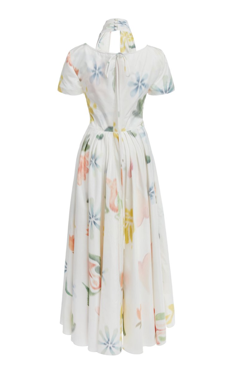 All Tucked In Midi Halter Dress