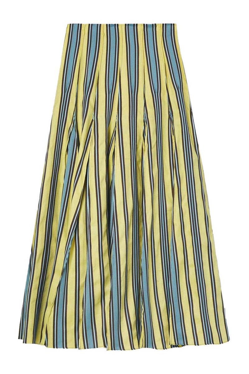 Ugenia Million Pleats Striped Skirt