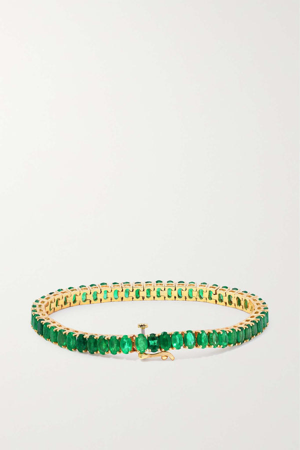 Colombian Emerald Oval Tennis Bracelet