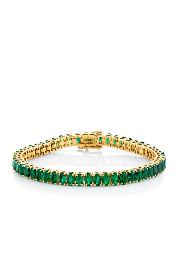 Colombian Emerald Oval Tennis Bracelet