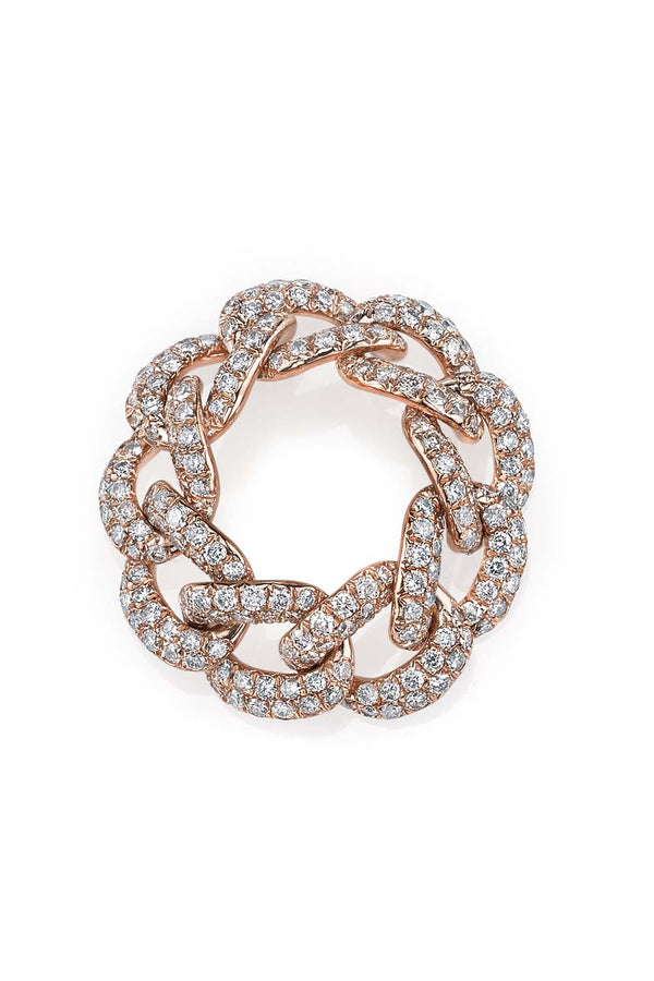 Diamond Pave Essential Link Ring