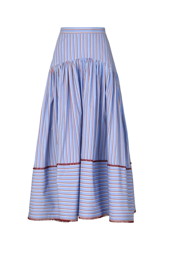 Angie Cotton Stripe Skirt