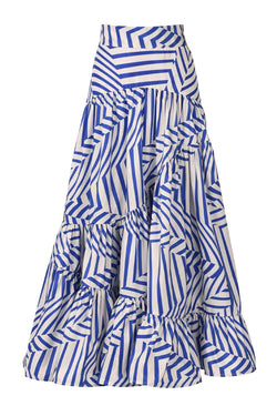 Blake Multi Directional Stripe Skirt