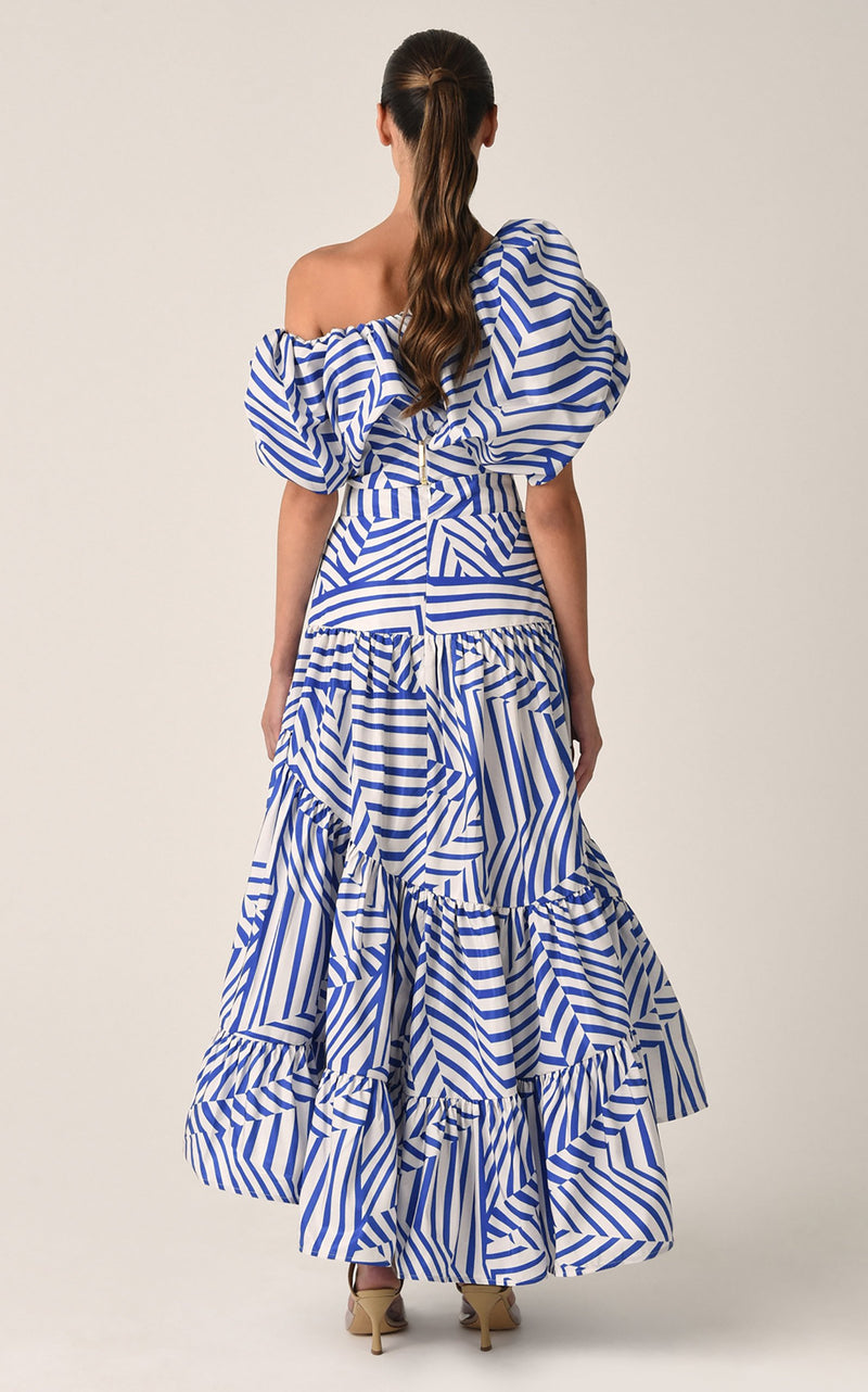 Blake Multi Directional Stripe Skirt