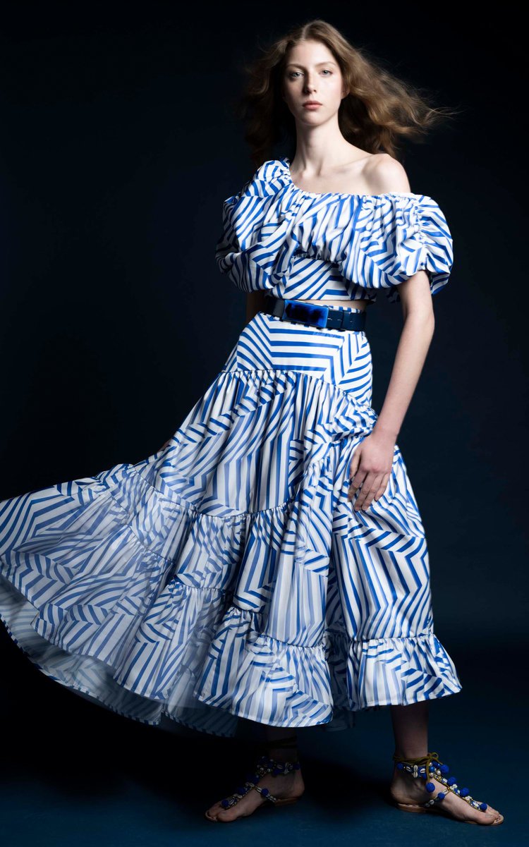 Blake Multi Directional Stripe Skirt