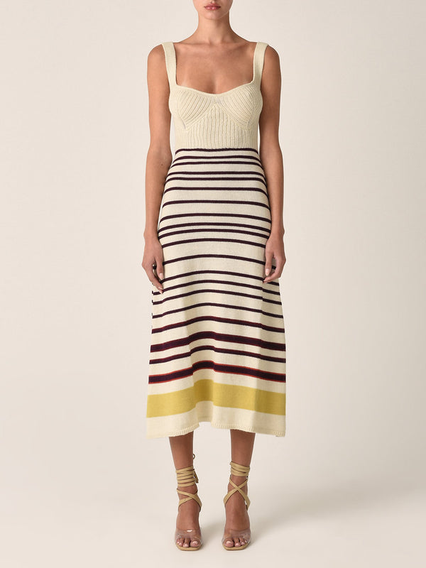 Miuriel Stripe Knit Dress