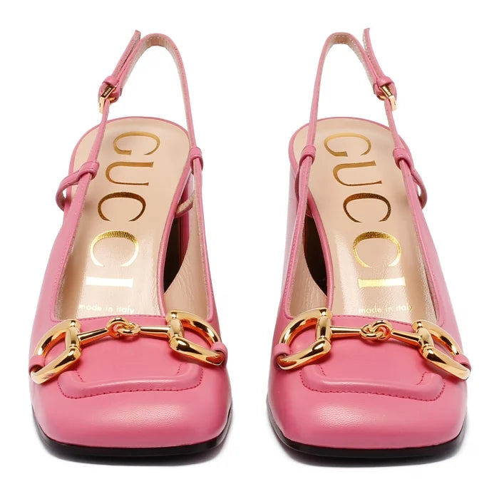 Mid-Heel Slingback with Horsebit