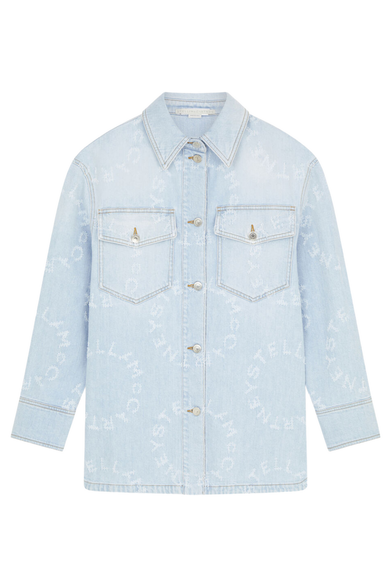 Laser Logo Denim Shirt