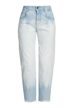 Mid-Rise Twisted Seam Cropped Jeans