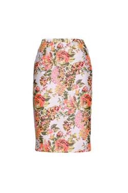 Jacquard Pencil Skirt