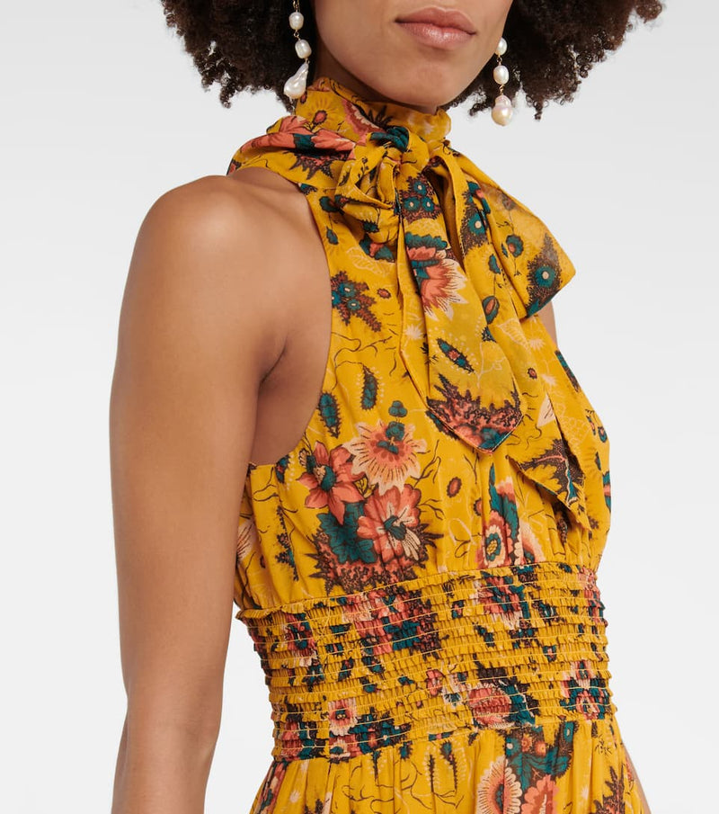 Maya Floral Silk Chiffon Dress