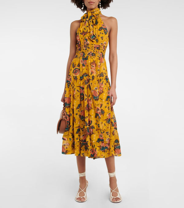 Maya Floral Silk Chiffon Dress