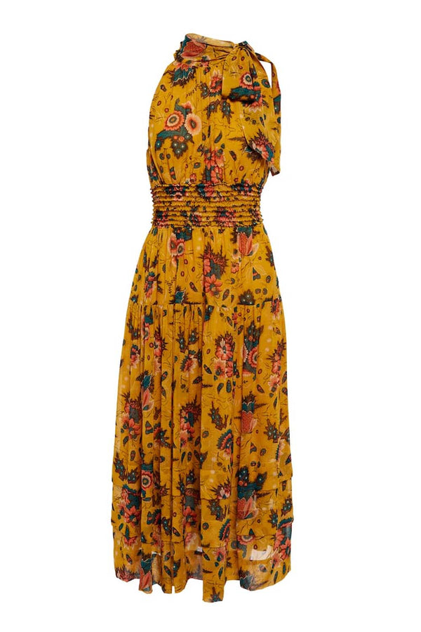 Maya Floral Silk Chiffon Dress