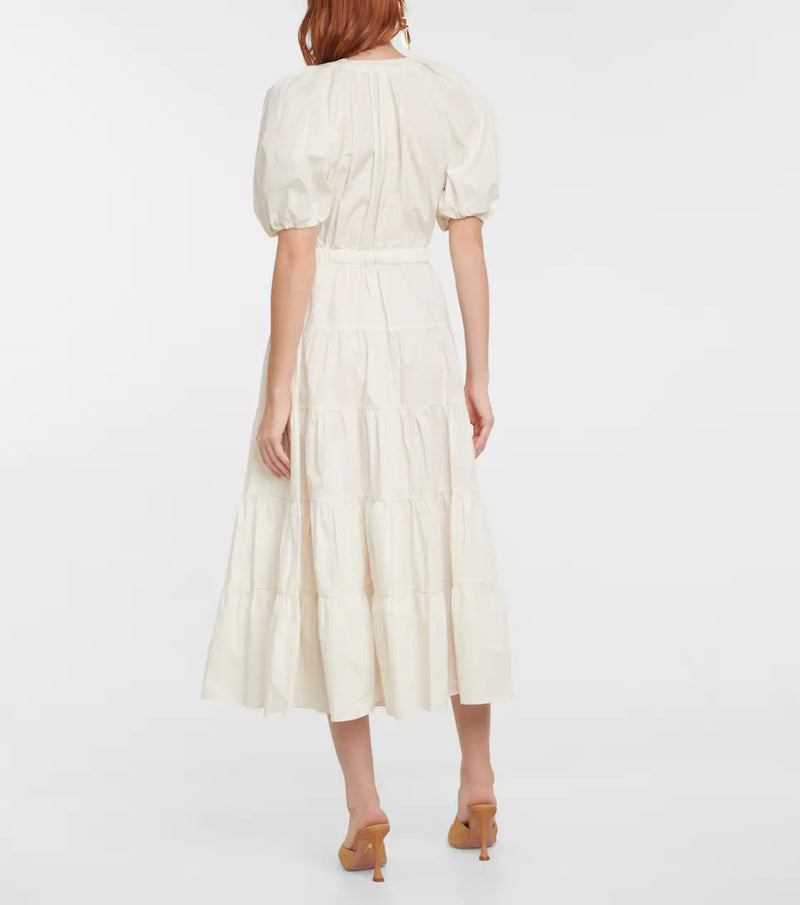 Olina Cotton Midi Dress