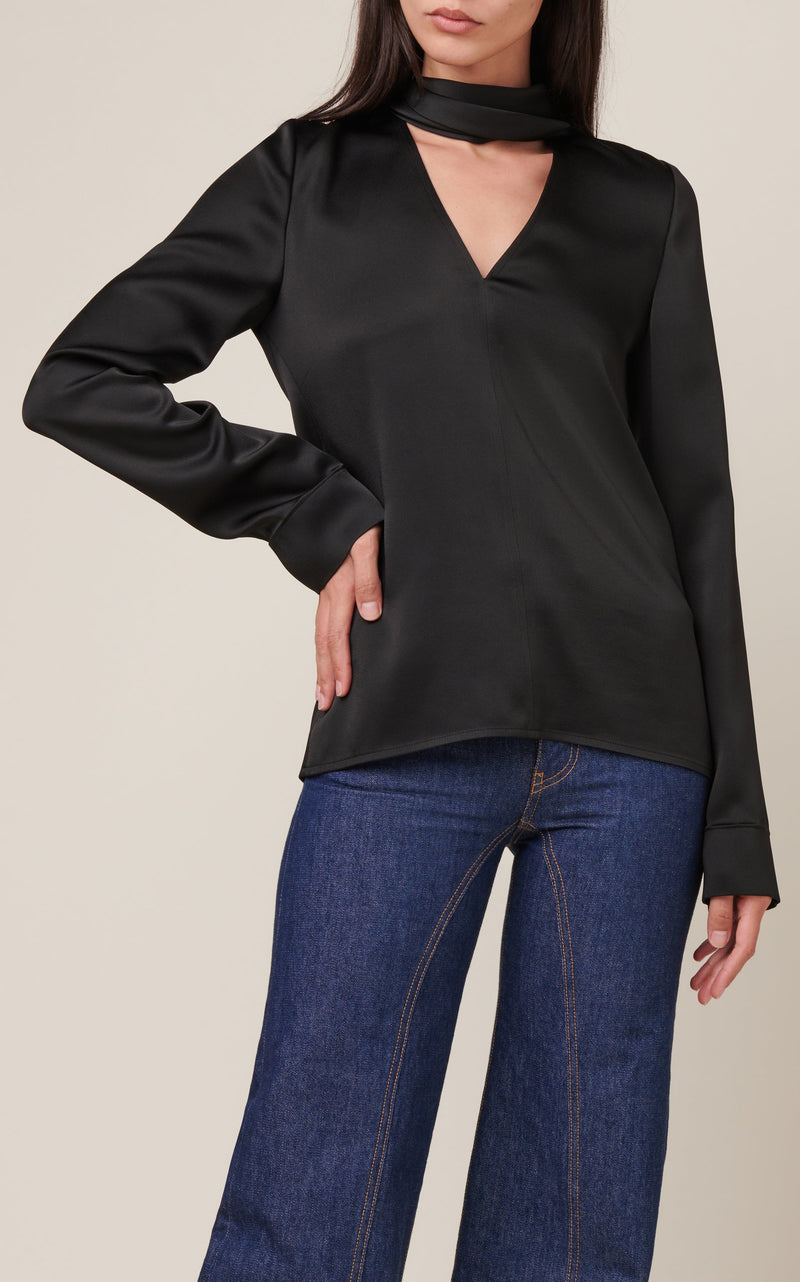 V Neck Fringe Top