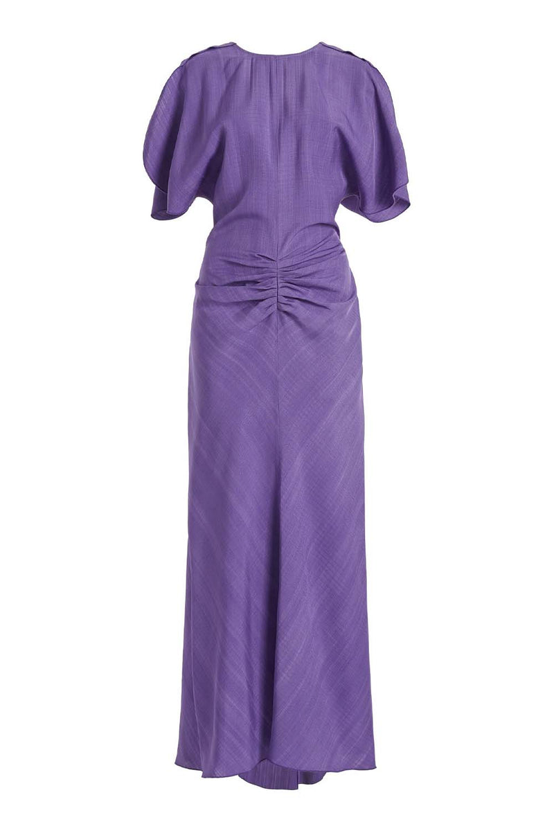 Gathered Waist Midi Dress