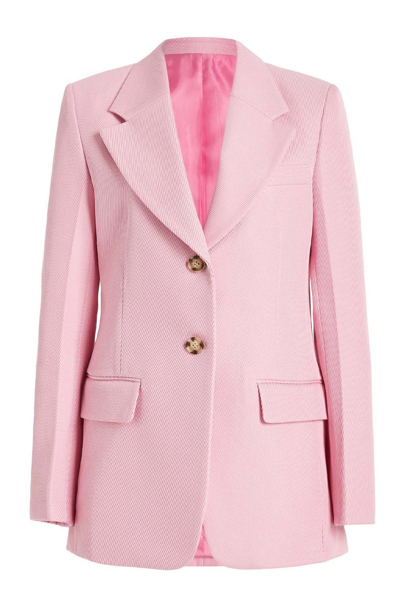 High Button Twill Jacket