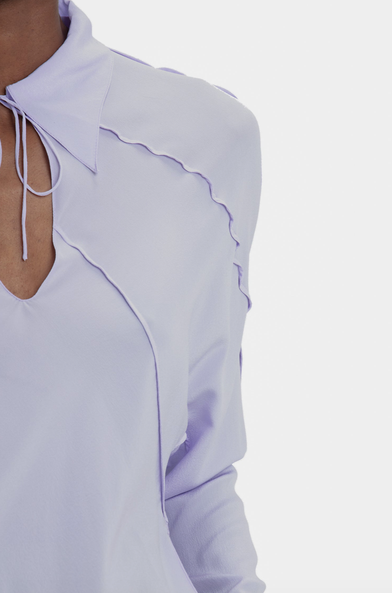 Spiral Seam Bias Top
