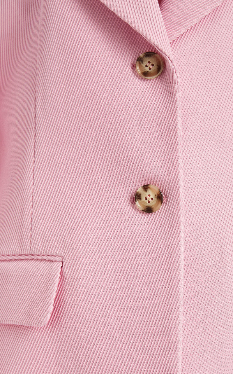 High Button Twill Jacket
