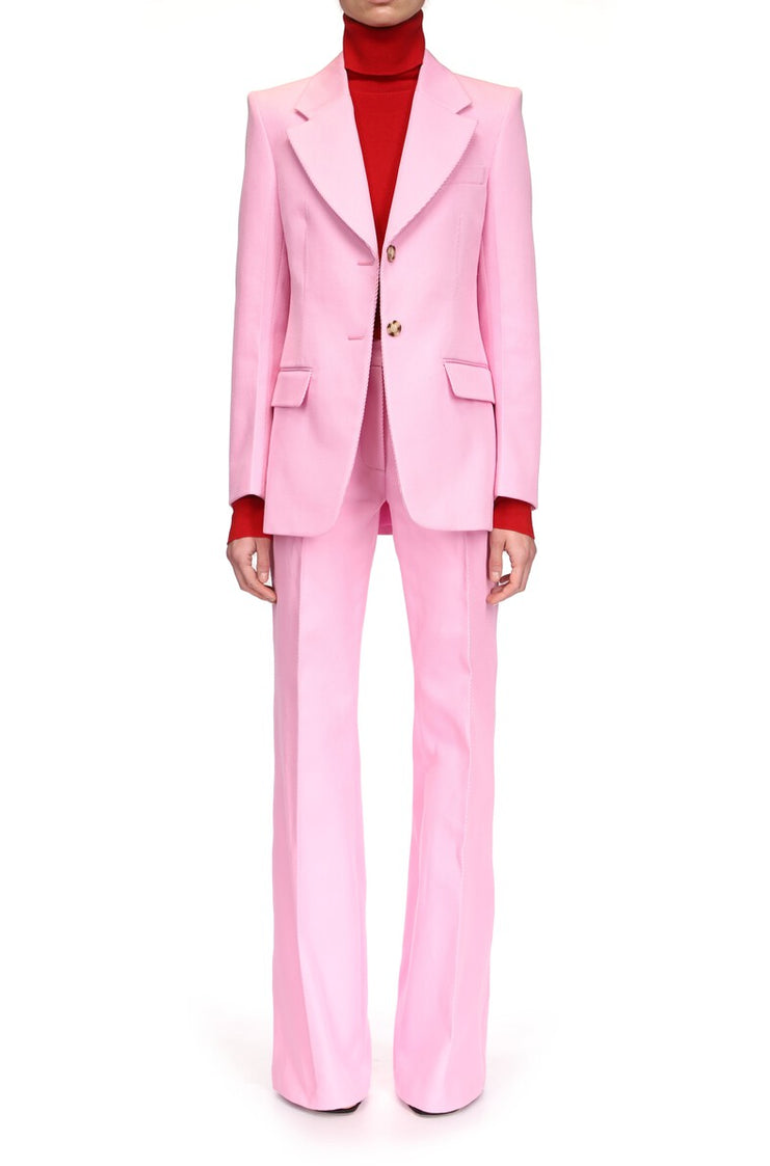 High Button Twill Jacket