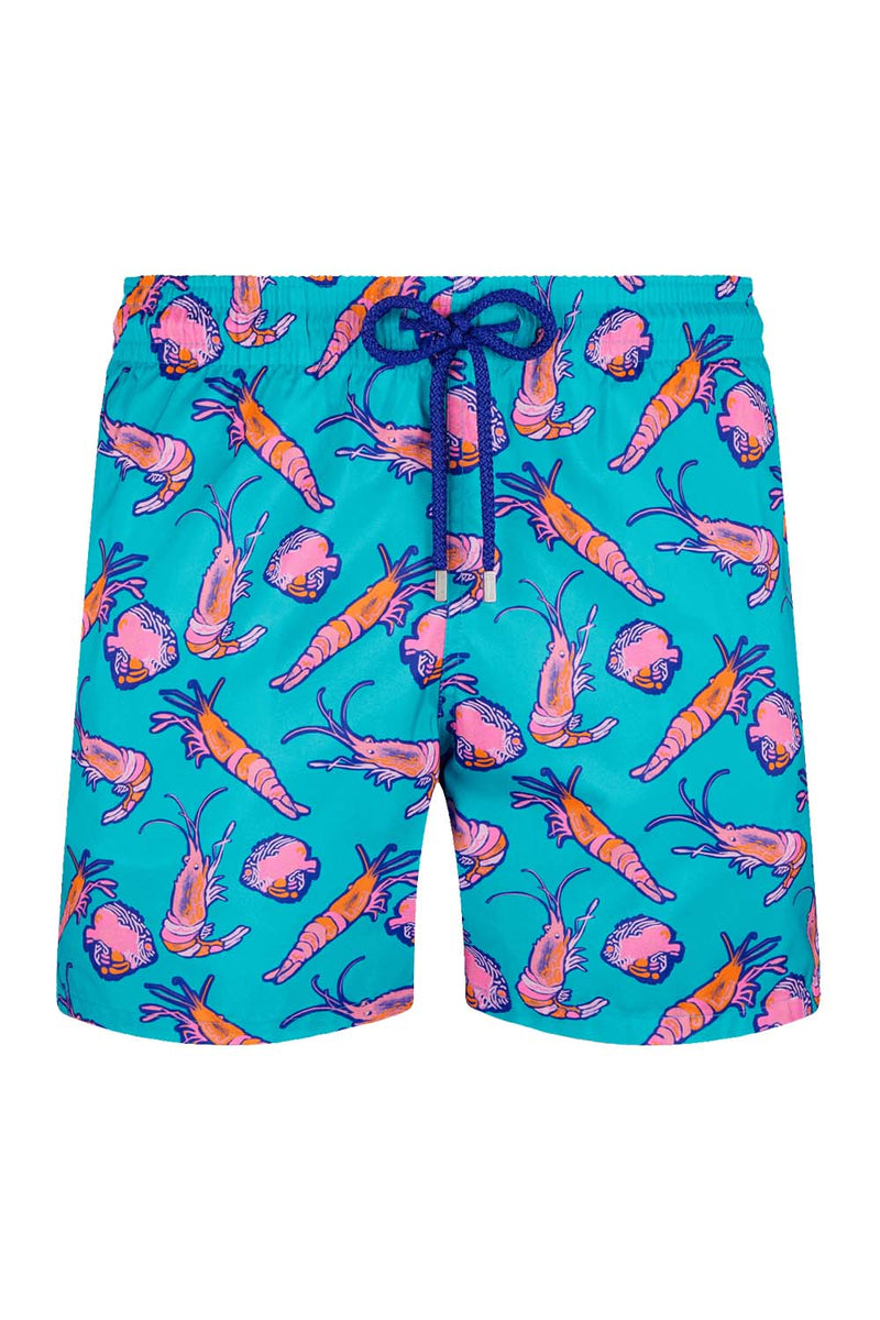 Mens Mahina Prawn And Fish Swim Shorts