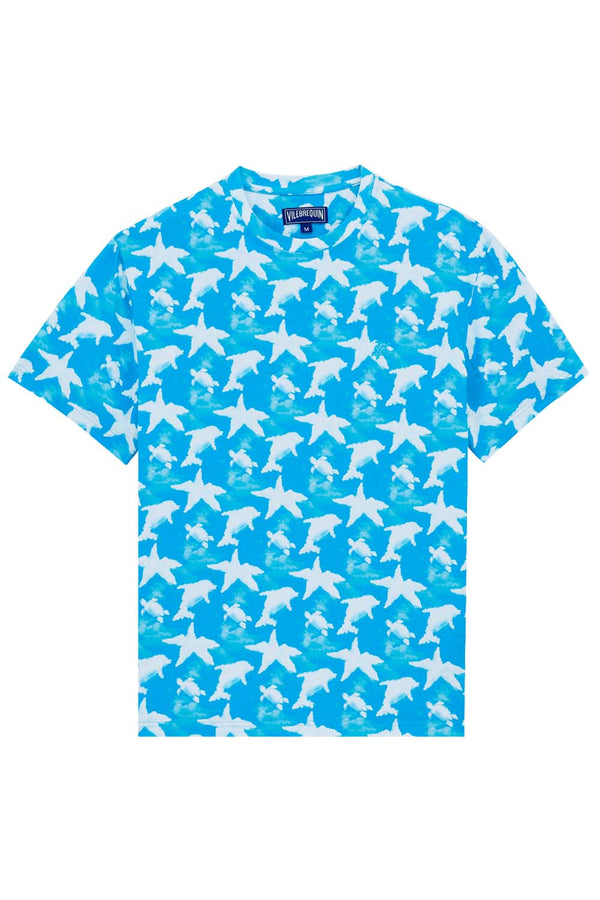 Mens Ted Cloud Print T-Shirt